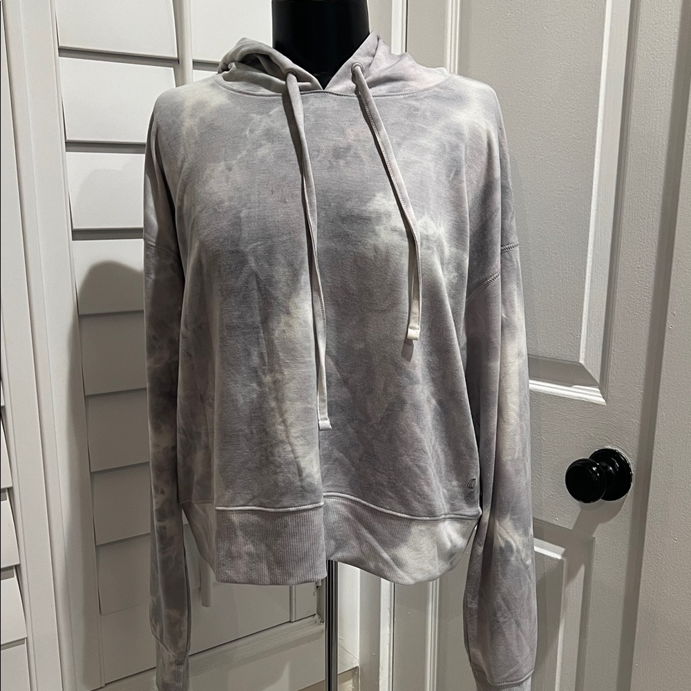 Tie-Dye Hoodie - Soft Grey Lavender Wash
